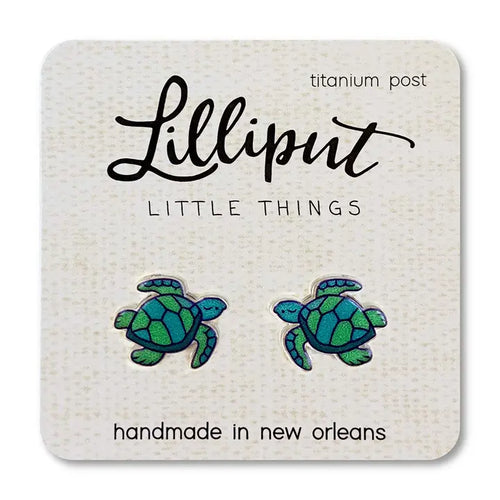 Lilliput Sea Turtle Earrings