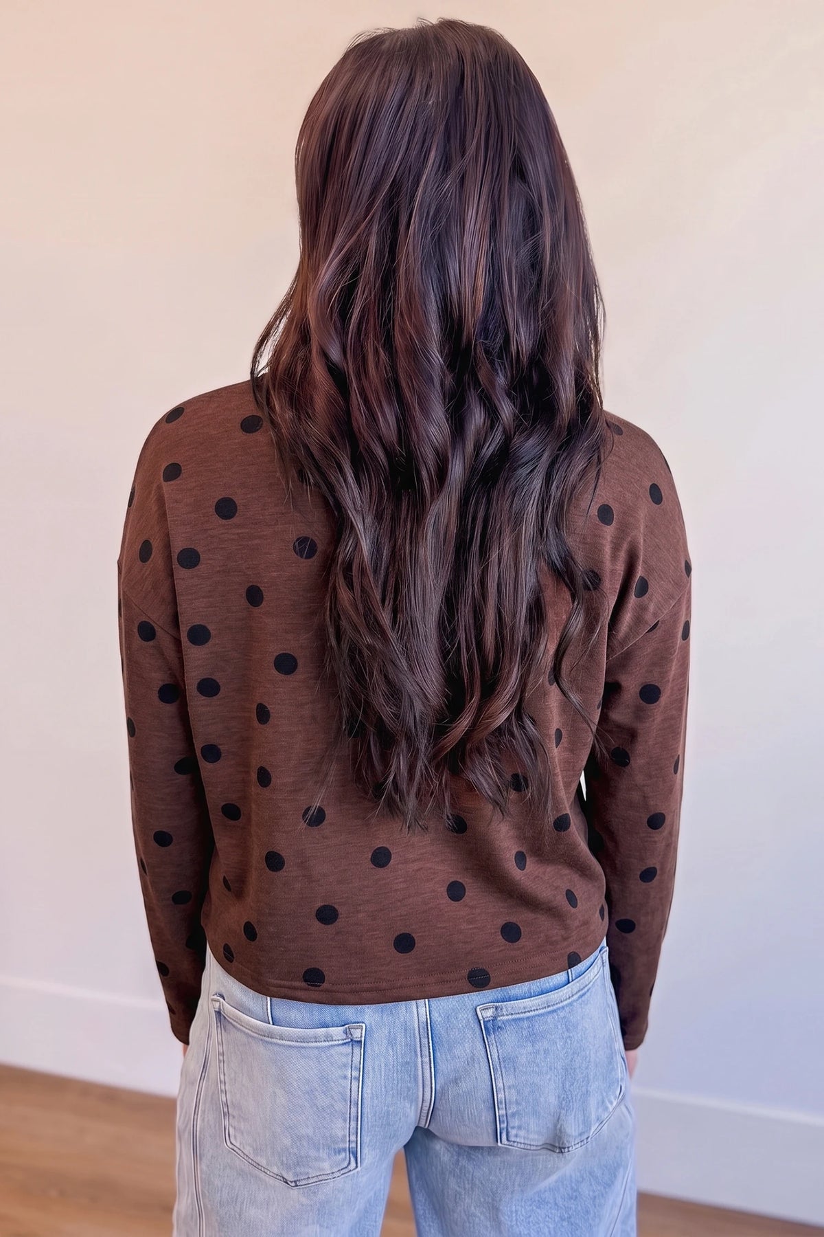 Agatha Polka Dot Cropped Cardigan