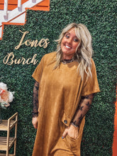 Francesca Faux Suede Shift Dress in Curvy