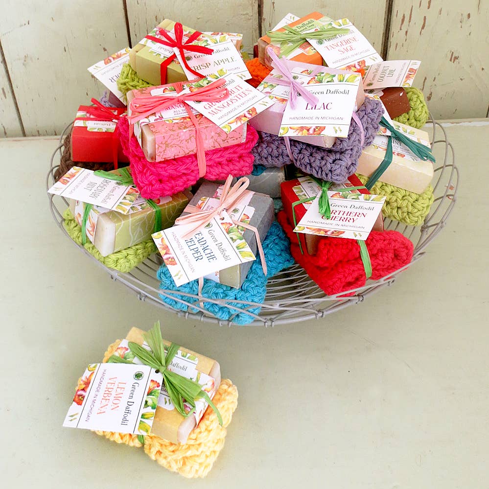 Lemon Verbena Soap & Washcloth Gift Set