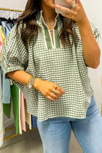 Leah Gingham Top