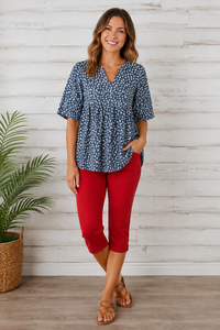 Savannah Ditsy Floral Top