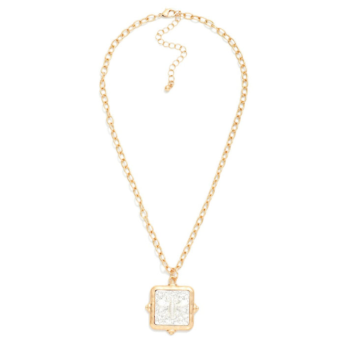 Vintage Glow Bee Necklace
