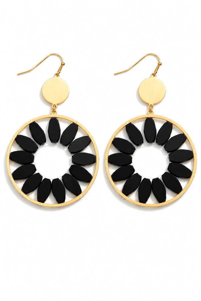 Boss Babe Black Drop Earrings