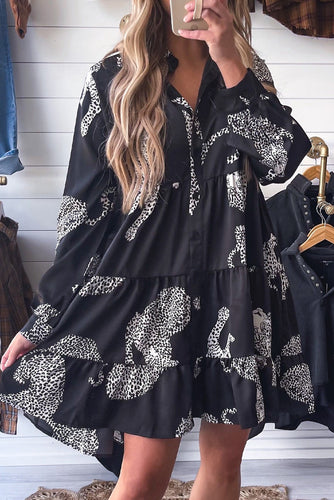Anne Leopard Print Dress