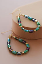 Livia Crystal Earrings in Turquoise