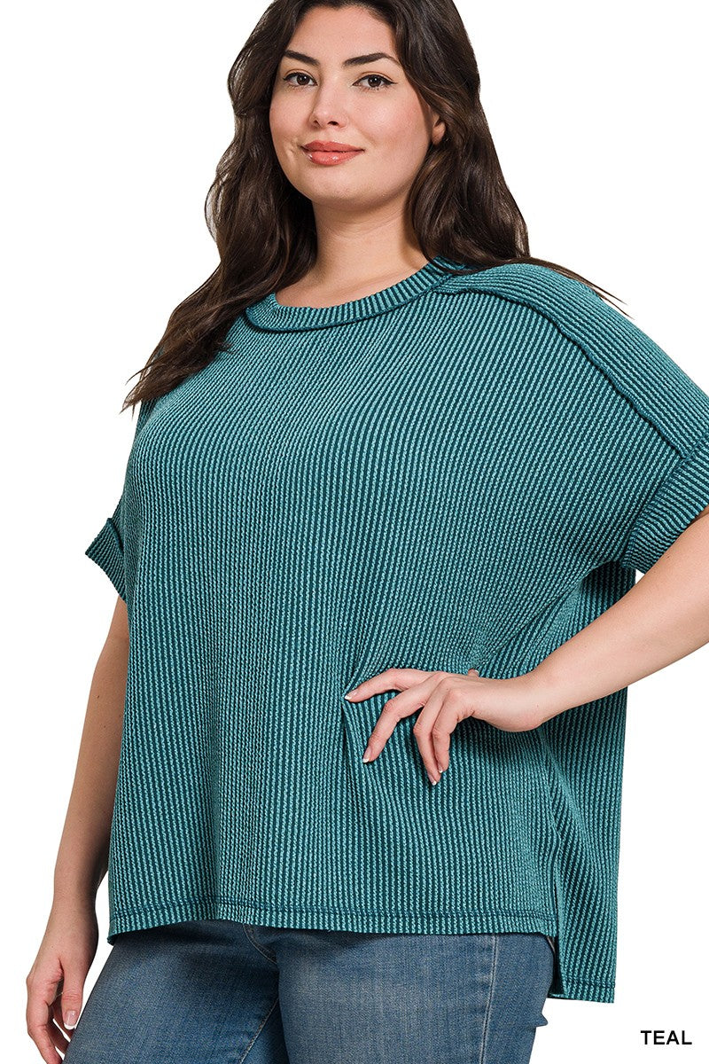 Coffee and Comfort Top in Curvy