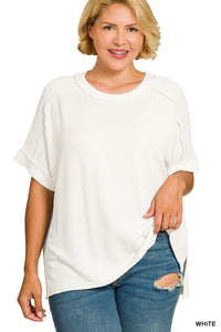 Coffee and Comfort Top in Curvy