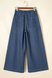 Atalia Wide-Leg Polka Dot Jeans