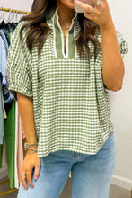 Leah Gingham Top