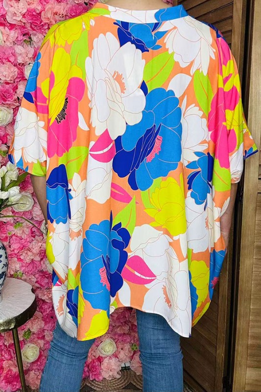 Blushing Bloom Blouse in Curvy