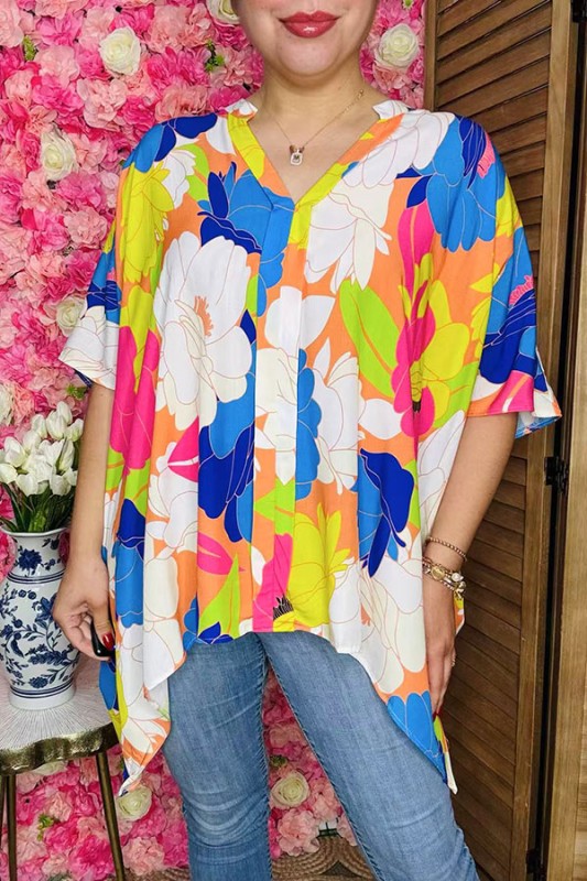 Blushing Bloom Blouse in Curvy