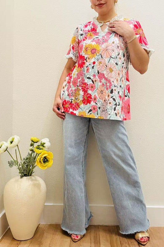 Garden Party Top in Curvy
