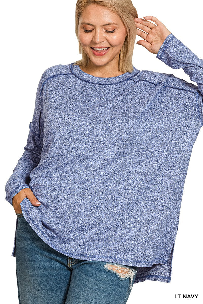 Billi Melange Top Curvy