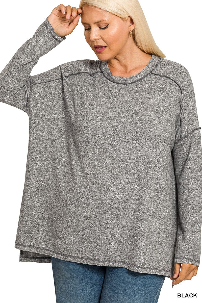 Billi Melange Top Curvy