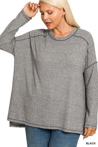 Billi Melange Top Curvy