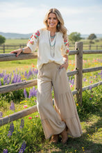 Ellie Embroidered Sleeve Top