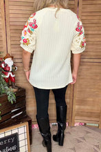 Ellie Embroidered Sleeve Top