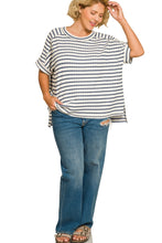 Livvy Grace Striped Top Curvy