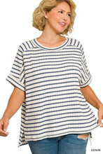 Livvy Grace Striped Top Curvy