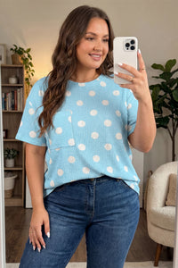 Lana Polka Dot Top Also in Curvy