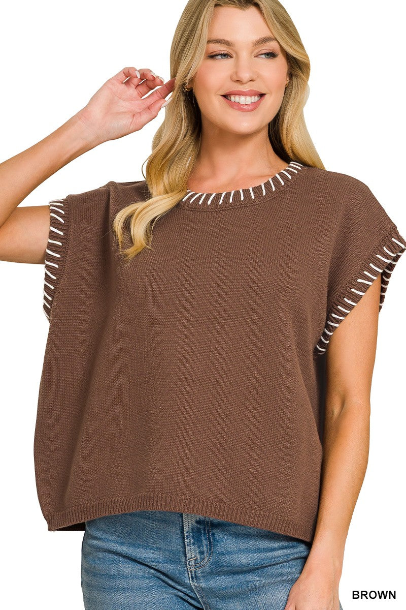 Lovie Stitched Sweater