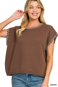 Lovie Stitched Sweater
