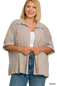 Franki Striped Top Curvy