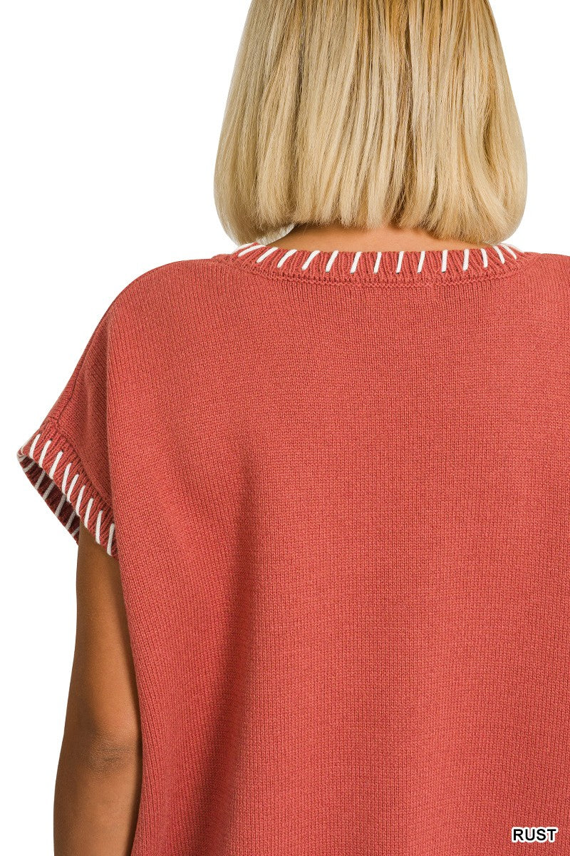 Blessings Stitched Sweater Curvy