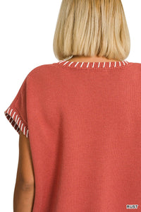 Blessings Stitched Sweater Curvy