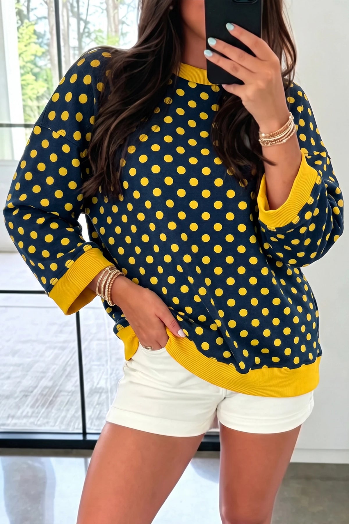 Lela Polka Dot Top