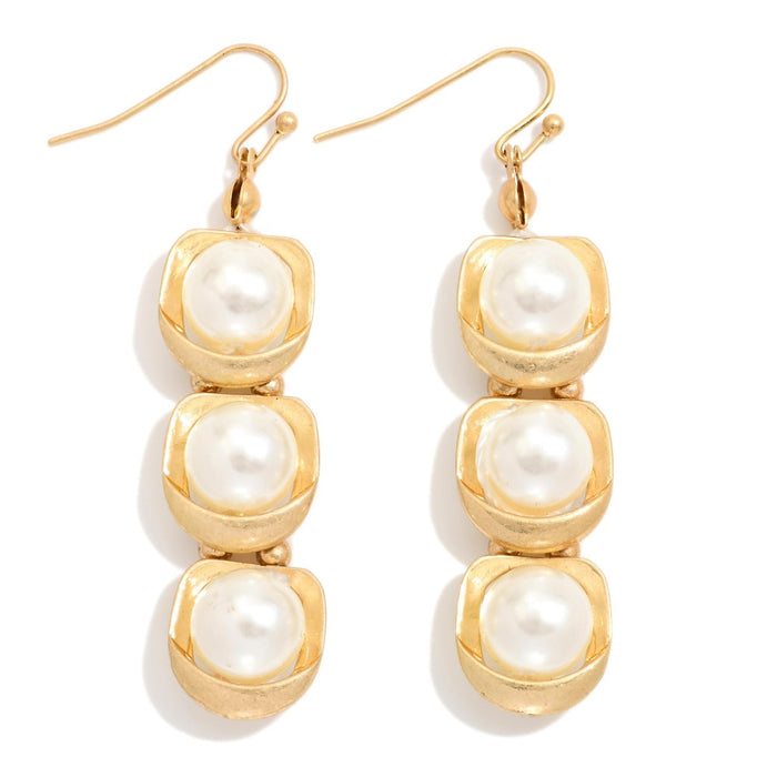 Pretty Pearl Drop Earrings