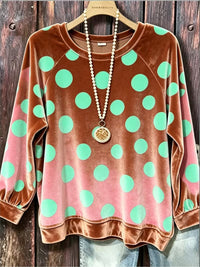 Olivia Polka Dot Sweatshirt
