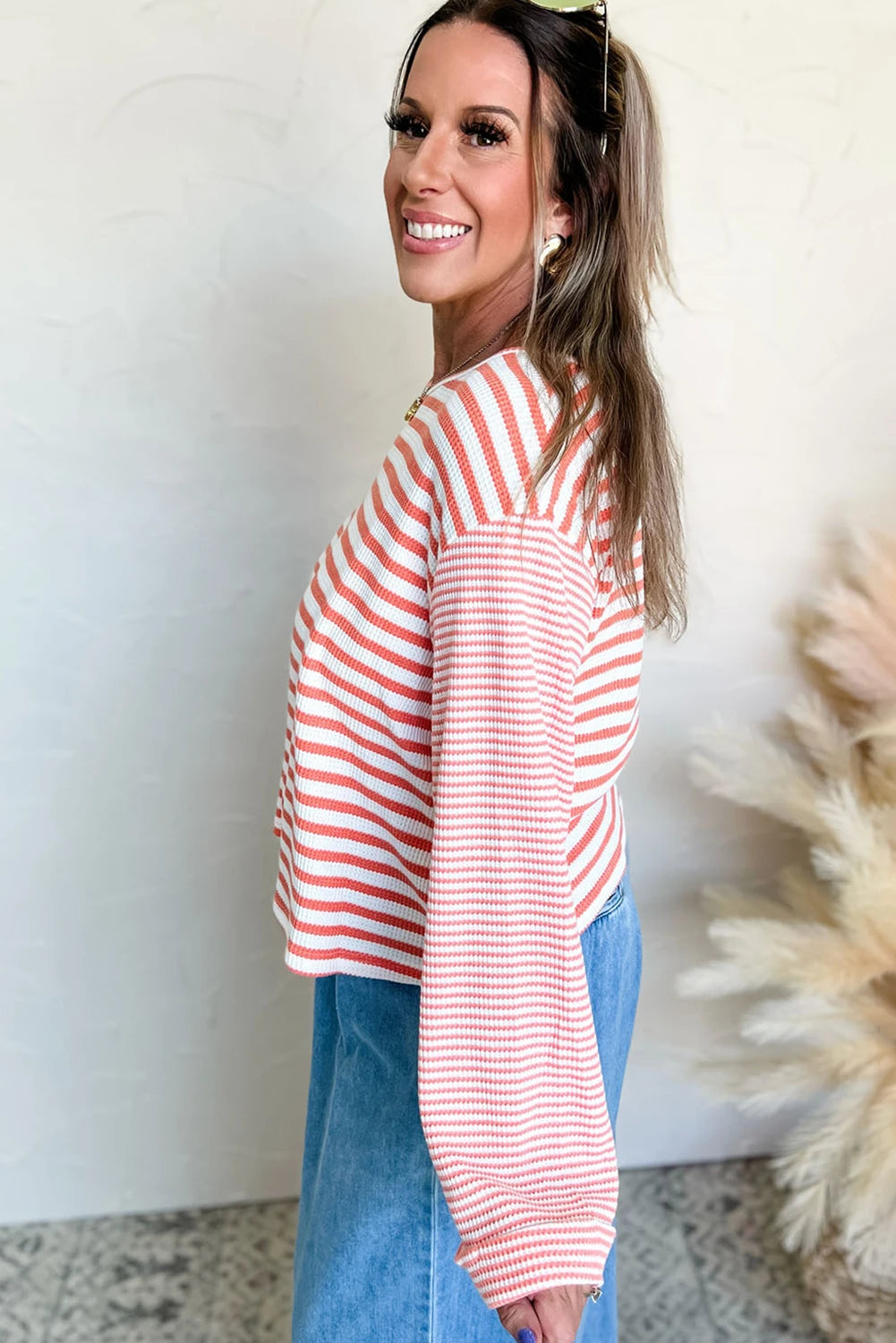 Colt Striped Textured Top