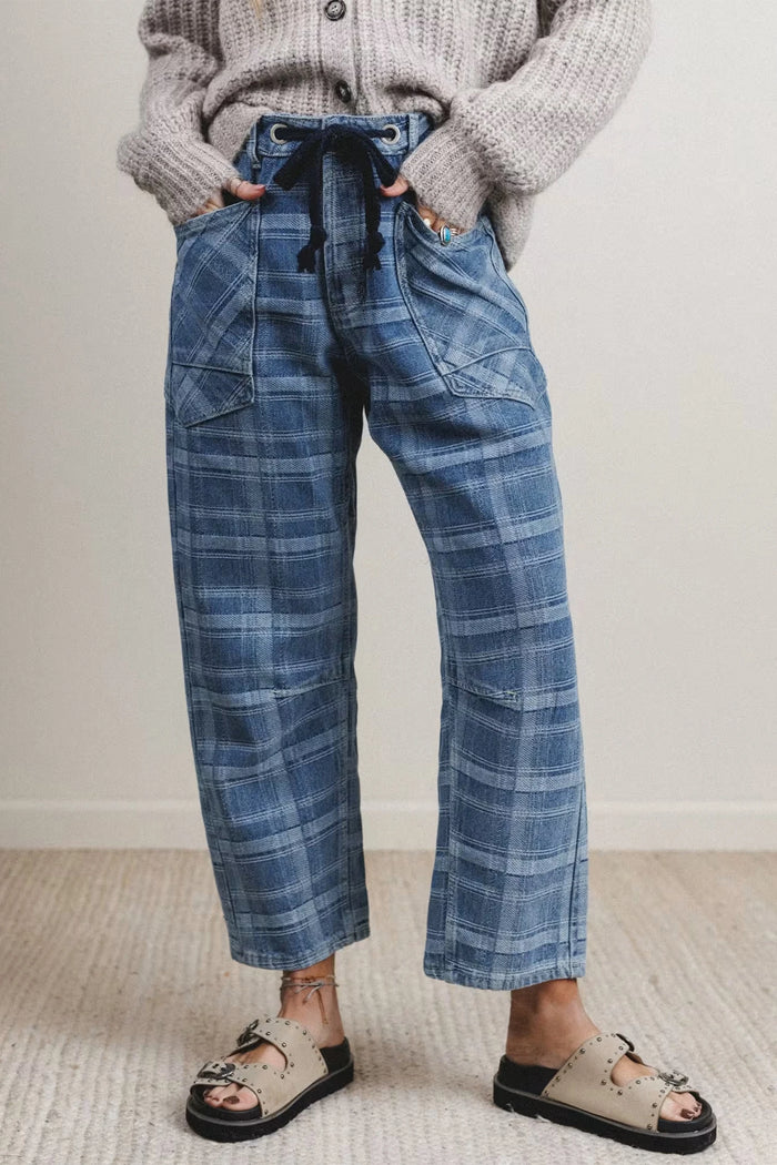 Audra Plaid Jeans