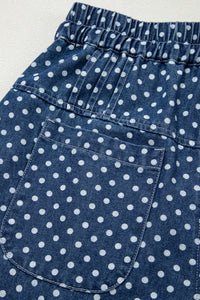 Atalia Wide-Leg Polka Dot Jeans