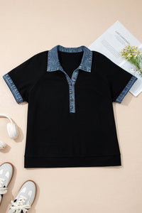 Paige Denim Trim Top Curvy