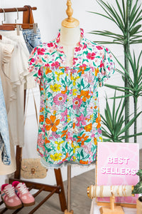 Rue Ruffled Sleeve Blouse