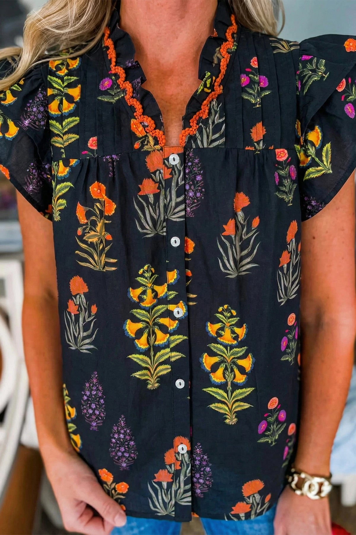 Polly Floral Top