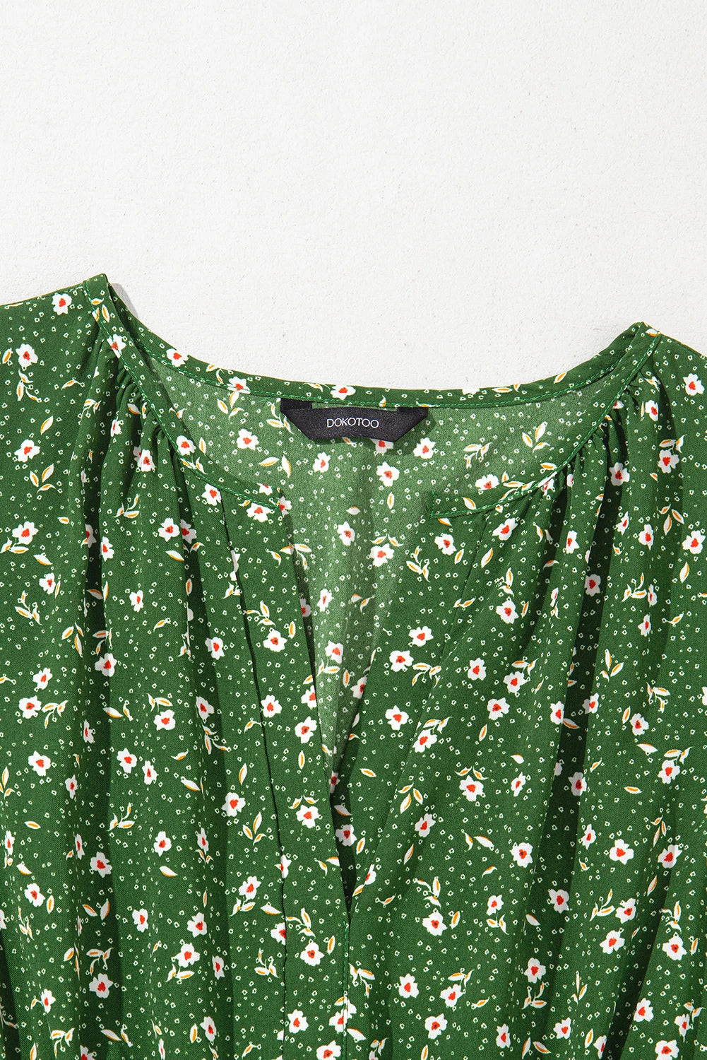 Rowena Green Floral Dress
