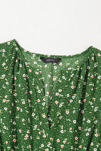 Rowena Green Floral Dress
