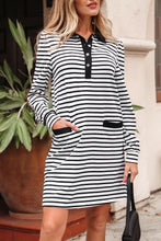 Pearly Striped Dress