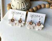 Cottage Daisy Clay Earrings