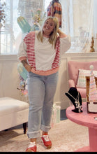 Lucia Patchwork Seam Sweatshirt in Curvy