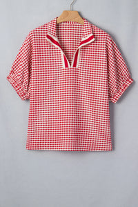 Leah Gingham Top