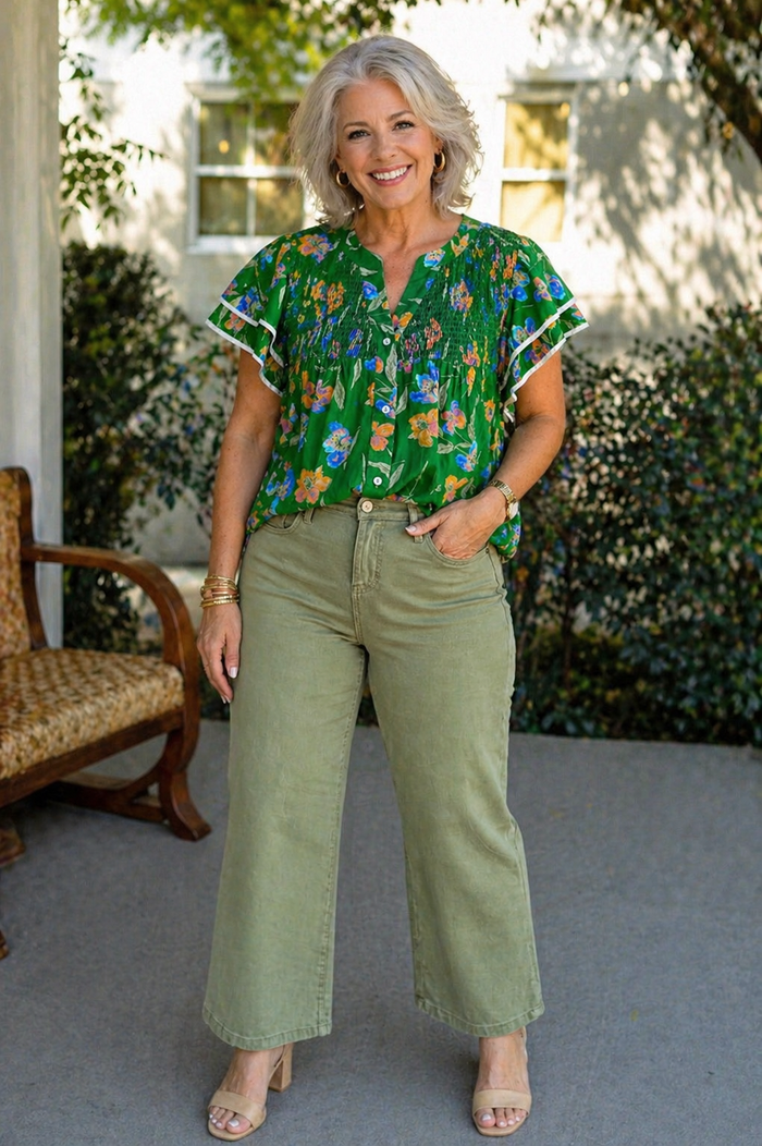 Prue Smocked Top Curvy