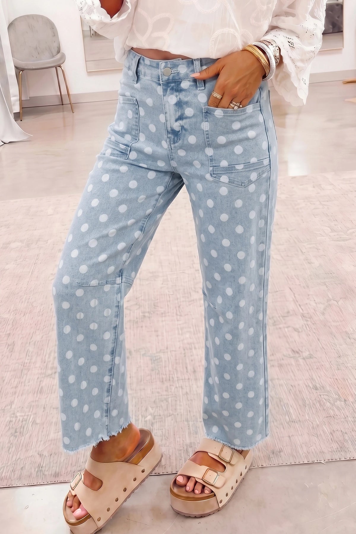 Kinsley Polka Dot Jeans