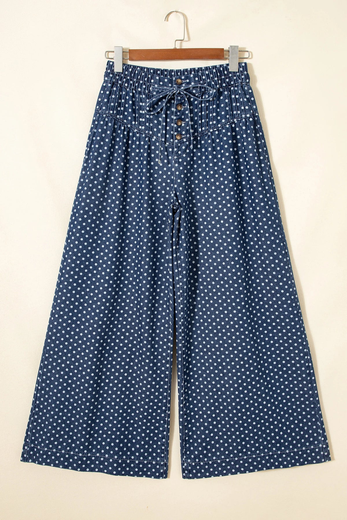 Atalia Wide-Leg Polka Dot Jeans