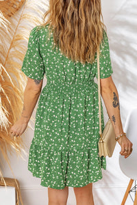 Rowena Green Floral Dress