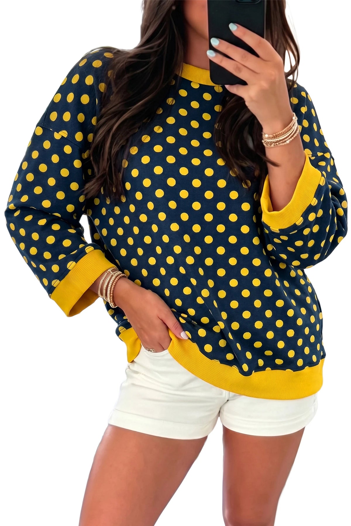 Lela Polka Dot Top